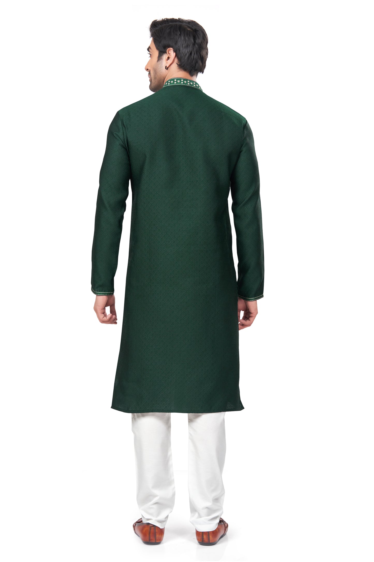 Regal Crimson Jacquard Kurta – For the Modern Maharaja
