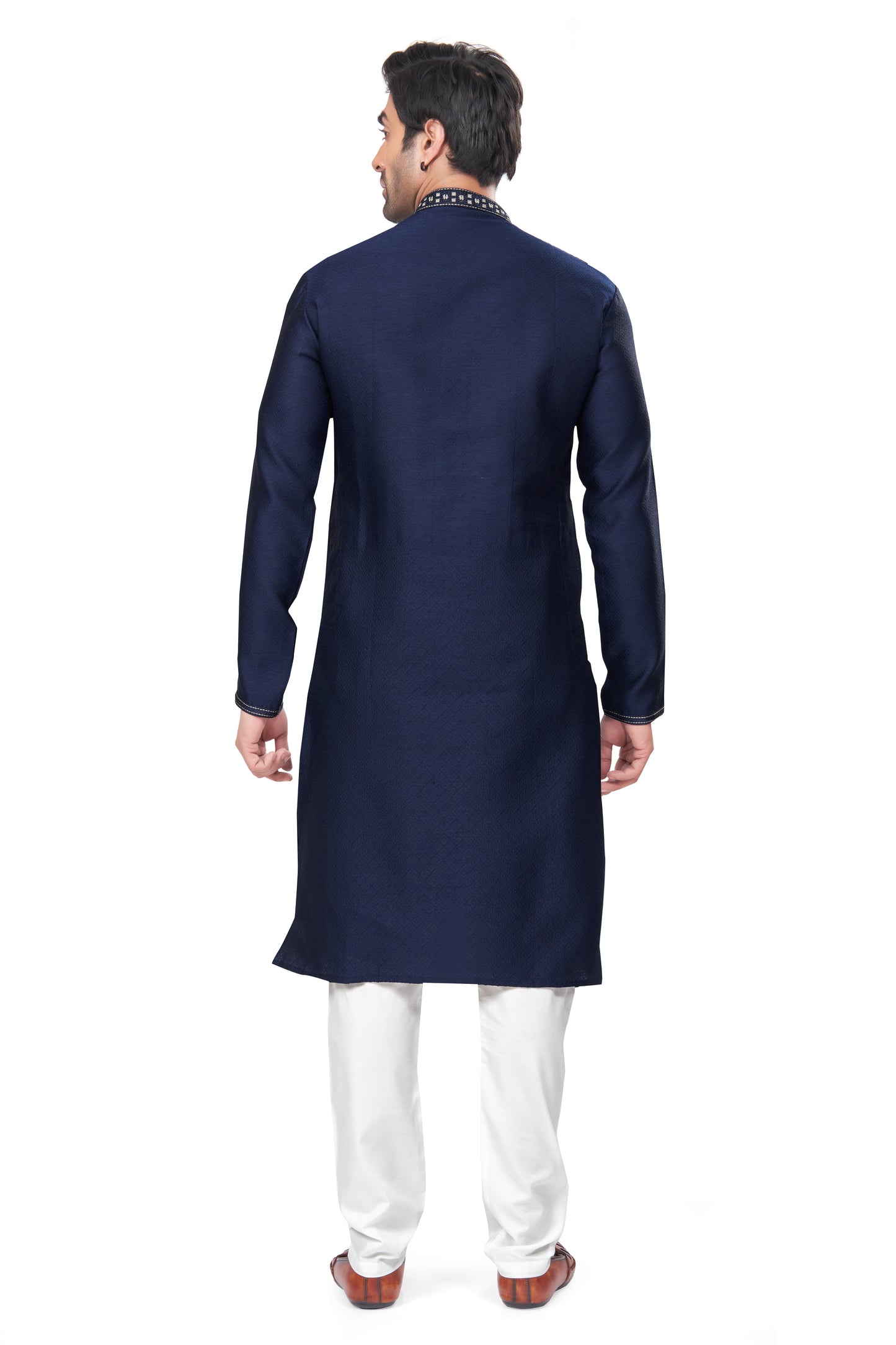 Regal Crimson Jacquard Kurta – For the Modern Maharaja