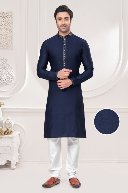 Regal Crimson Jacquard Kurta – For the Modern Maharaja